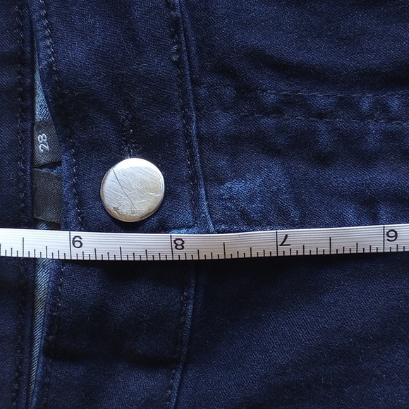 L.O.V. Mid Rise Lightweight Flare Jeans 28 Dark Blue Overdyed 29x32 50off3 - Picture 8 of 10